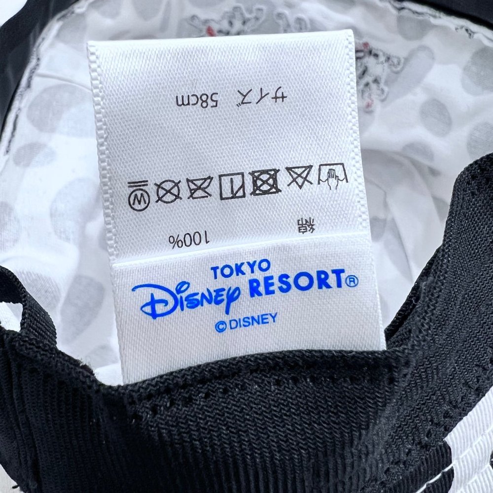 Tokyo Disney Sea 101 Dalmation Black White Polkadot Bucket Hat - Picture 7 of 9